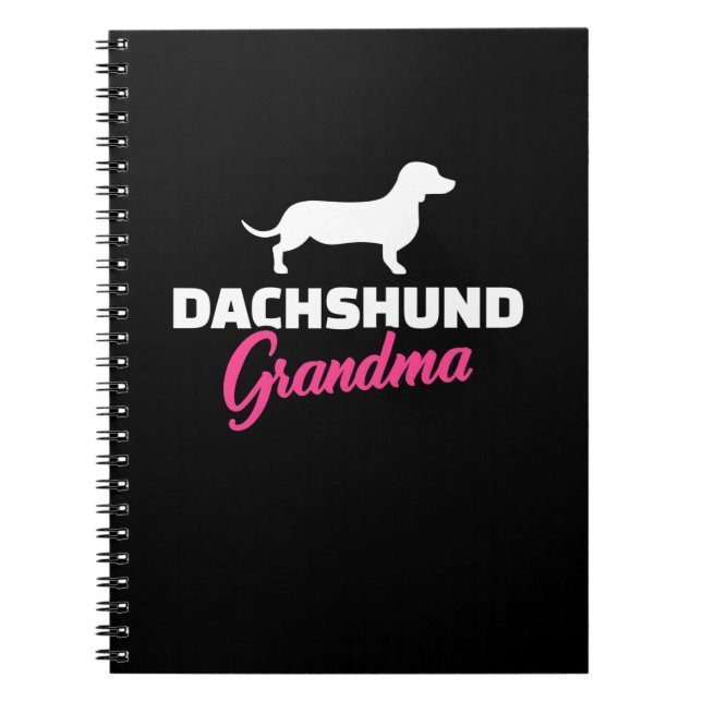 Dachshund Grandma Anteckningsbok (Framsidan)