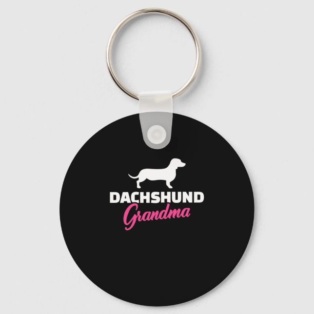Dachshund Grandma Nyckelring (Framsida)