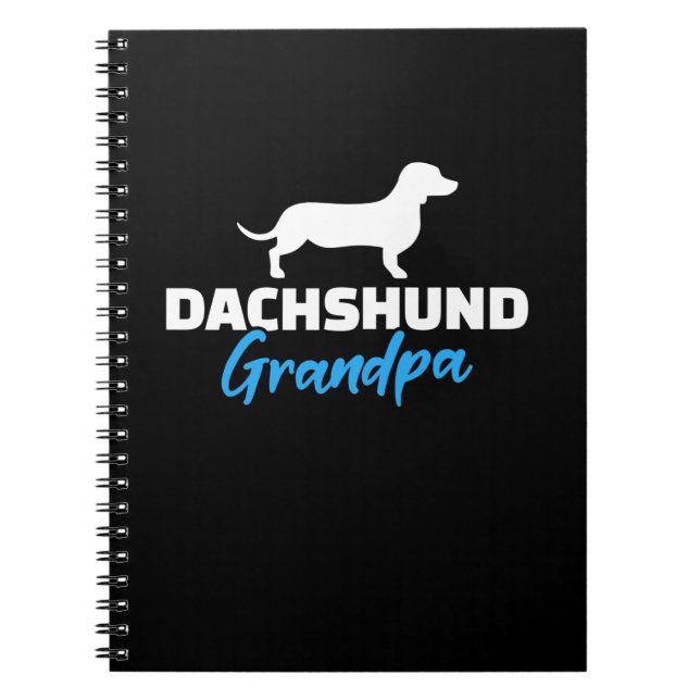Dachshund Grandpa Anteckningsbok (Framsidan)