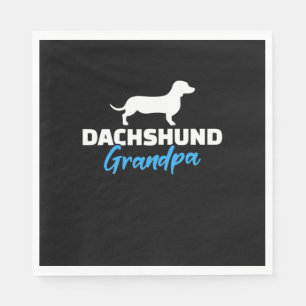 Dachshund Grandpa Pappersservett