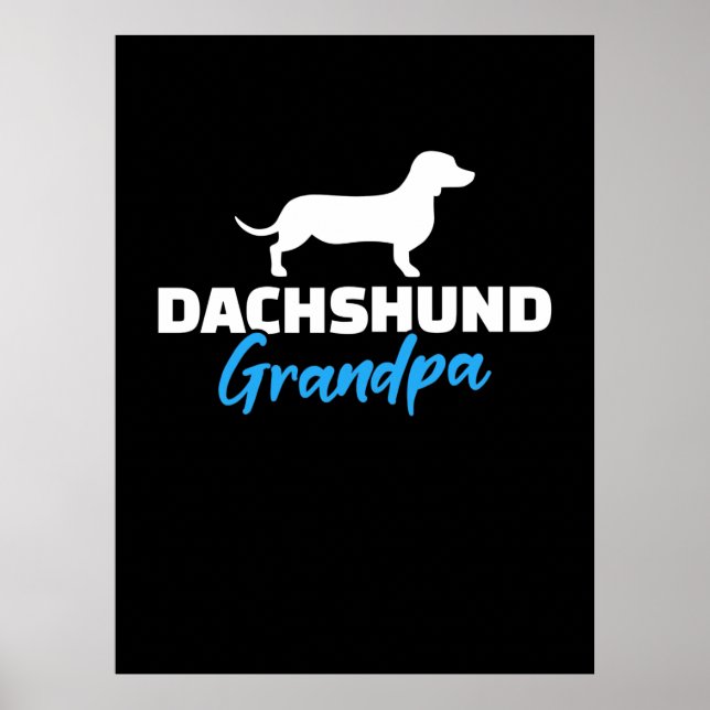 Dachshund Grandpa Poster (Framsidan)