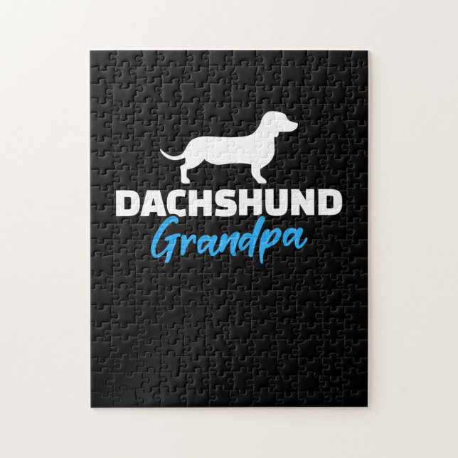 Dachshund Grandpa Pussel (Vertikal)