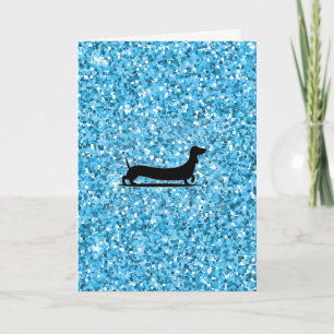 Dachshund Greeting Card Thinking of you Kort