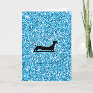 Dachshund Greeting Card Thinking of you Kort