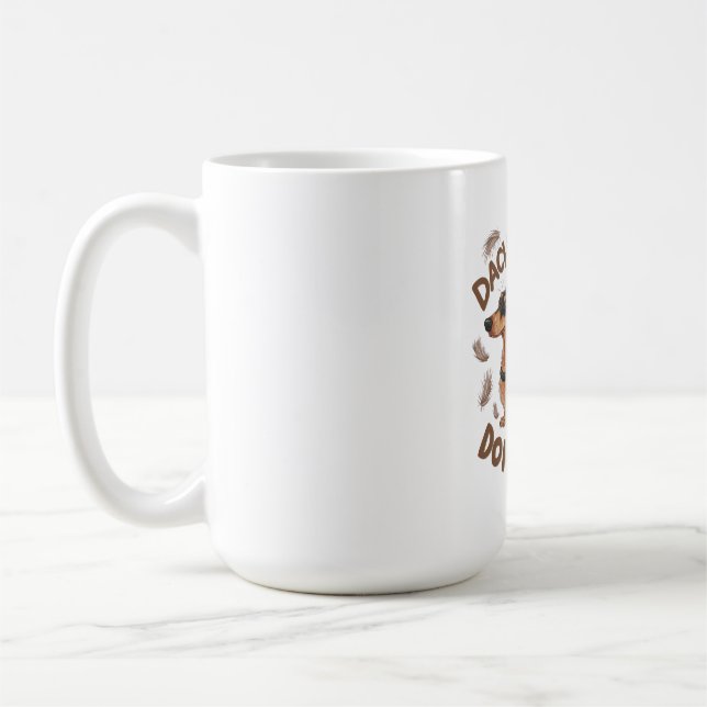 Dachshund Hair, bry dig inte Kaffemugg (Vänster)
