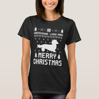 Dachshund Hair jul T Shirt