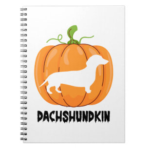 Dachshund Halloween Hund Anteckningsbok