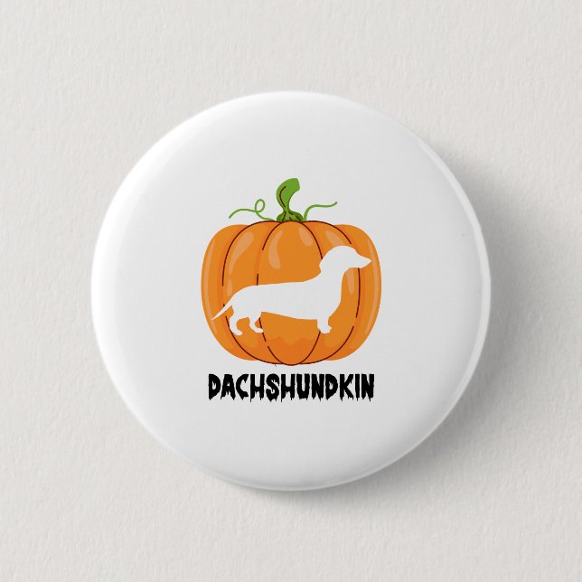 Dachshund Halloween Hund Knapp (Framsida)