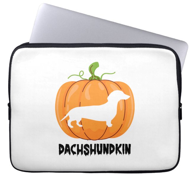 Dachshund Halloween Hund Laptop Fodral (Framsidan)