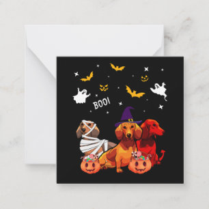 Dachshund Halloween hundälskare Anteckningskort