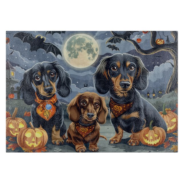 Dachshund Halloween Kuslig (Framsidan)