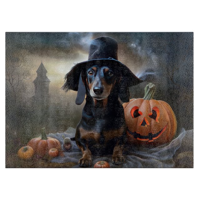 Dachshund Halloween Scary (Framsidan)