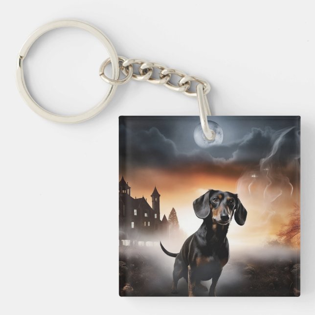 Dachshund Halloween Skräckinjagande (Framsidan)