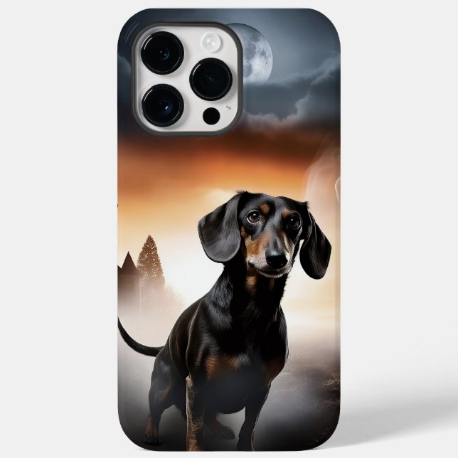 Dachshund Halloween Skräckinjagande (Baksida)