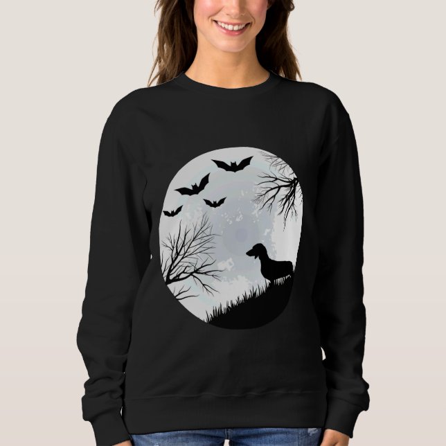 Dachshund Halloween     T Shirt (Framsida)