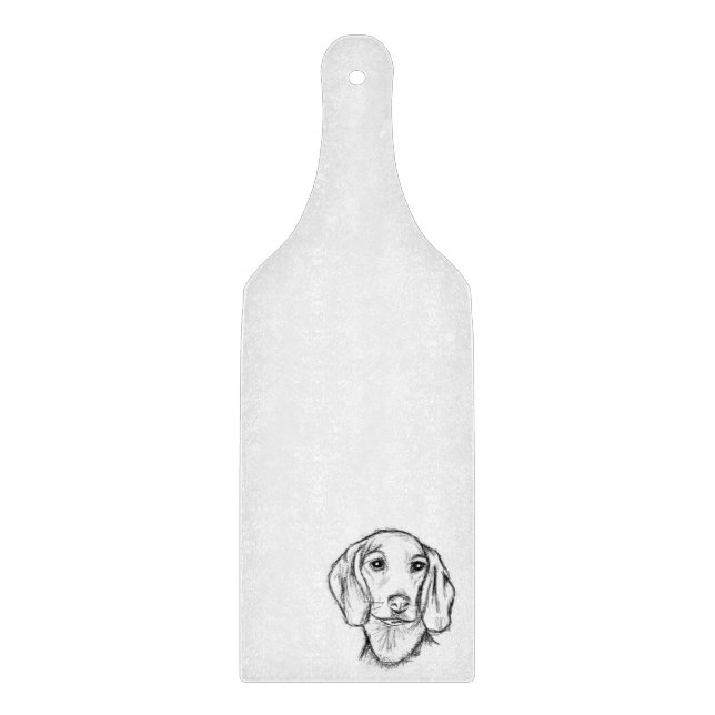 dachshund hand drawn sketch black white puppy dog  (Framsidan)