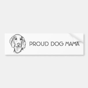 dachshund handritad skiss svart vit valp hund  bildekal