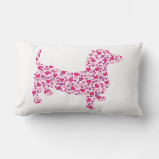 Dachshund Hearts Lumbarkudde