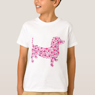 Dachshund Hearts Tee Shirt