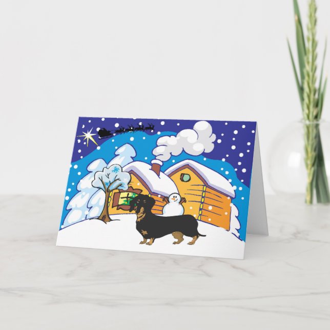 Dachshund Helgkort (Framsida)