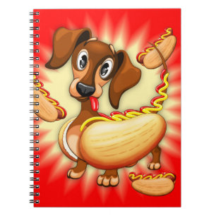 Dachshund Hett Hund Cute and Funny Character Anteckningsbok