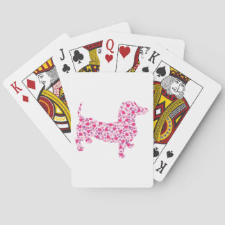 Dachshund Hjärter Casinokort