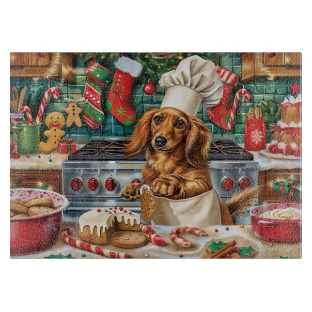 Dachshund Holiday Baking: Festiv jul (Framsidan)