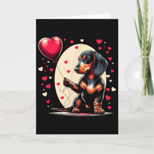 Dachshund Hund Alla hjärtans dag Hundägare Alla hj Kort
