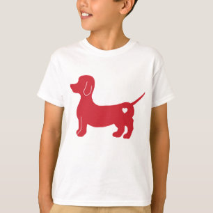 Dachshund Hund älskare i Red Hund Mamma Puppy T Shirt