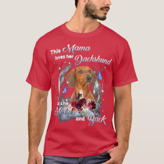 Dachshund Hund älskare Owner Lycklig Mors dag  T Shirt