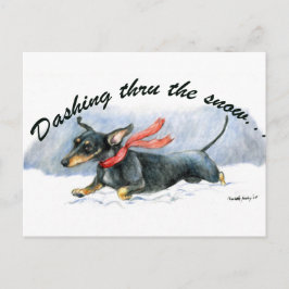 Dachshund Hund Art-vykort Vykort