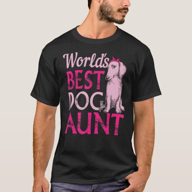 Dachshund Hund Aun Hundägare T Shirt (Framsida)