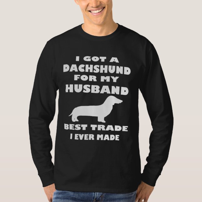 Dachshund Hund aveln Gift Hund älskare Wife T Shirt (Framsida)