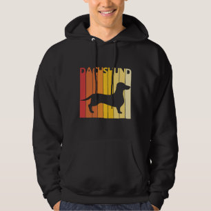 Dachshund Hund aveln Silhouette Hoodie
