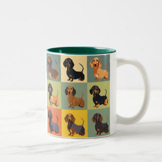 Dachshund Hund Bild Mugg