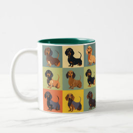 Dachshund Hund Bild Mugg