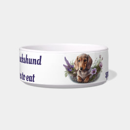 Dachshund hund bowl I kärlek my Dachshund