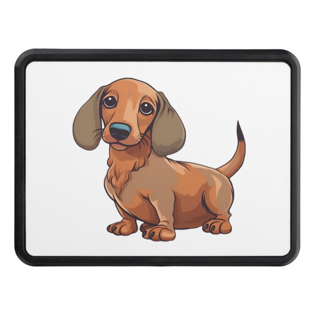 Dachshund Hund Cute Dragkroksskydd (Framsidan)