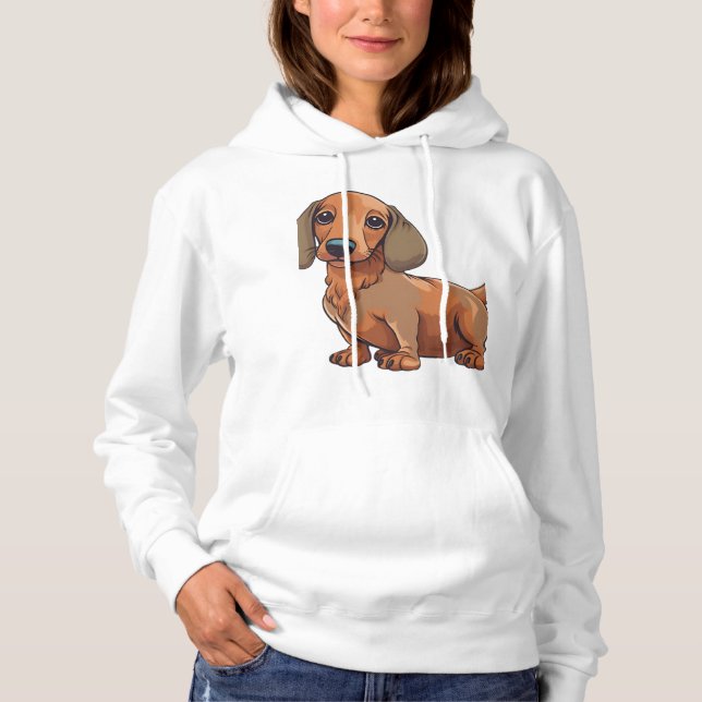 Dachshund Hund Cute T Shirt (Framsida)