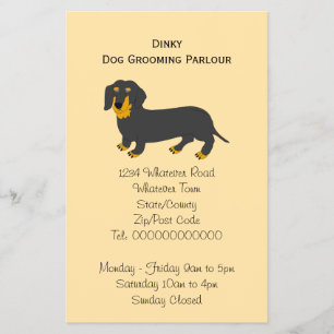Dachshund Hund Design Hund Frisör Flyer