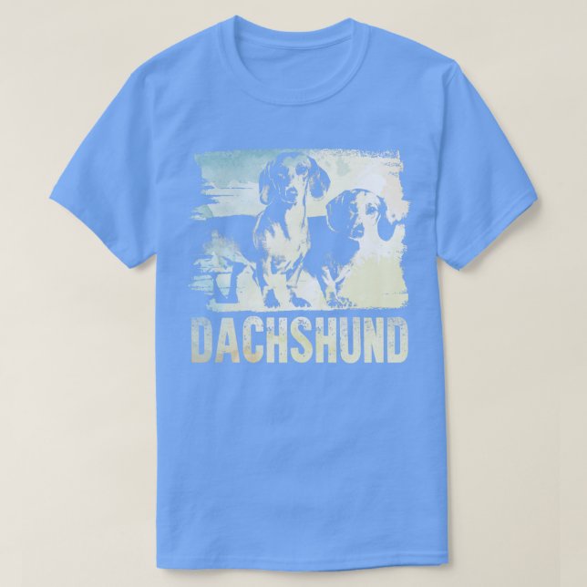 Dachshund hund Doxie (3) T Shirt (Design framsida)