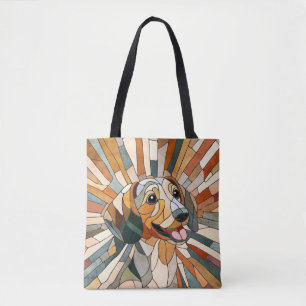 Dachshund-hund - Doxifärgad mosaik Tygkasse