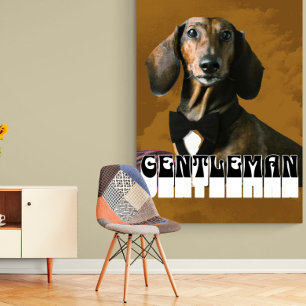 Dachshund Hund gentleman Poster