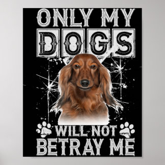 Dachshund Hund - ger mig inga gåvor Poster