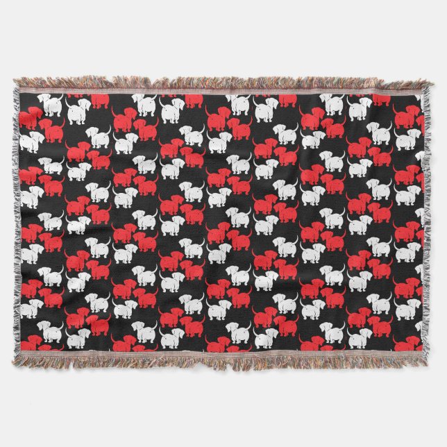 Dachshund Hund Gifts Filt (Framsidan)