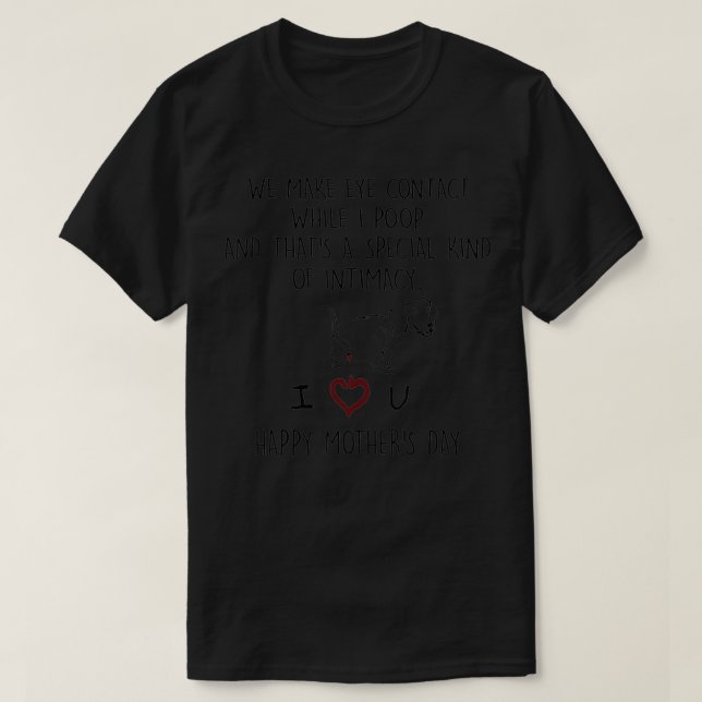 Dachshund Hund gör vi Öga kontakt medan jag hoppar T Shirt (Design framsida)