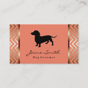 Dachshund Hund Groomer Visitkort