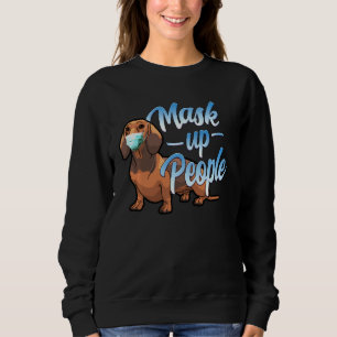 Dachshund Hund hade en mask Bära A Ansikte-mask T Shirt