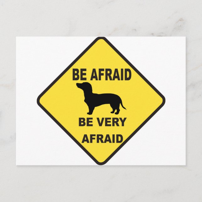 Dachshund Hund Humous Vykort (Framsida)