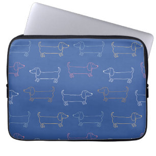 Dachshund Hund, Hund älskare, Pet, Hund Gift Mönst Laptop Fodral